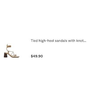 Bershka gladiator scrappy heels, never worn